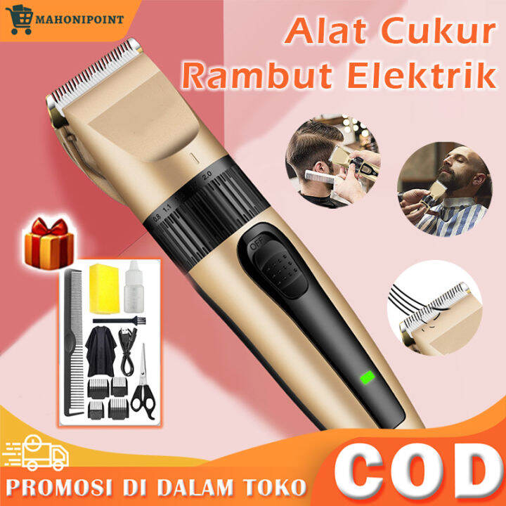 Alat Cukur Rambut Listrik 1 Set Hair Clipper Gold Cukuran Rambut