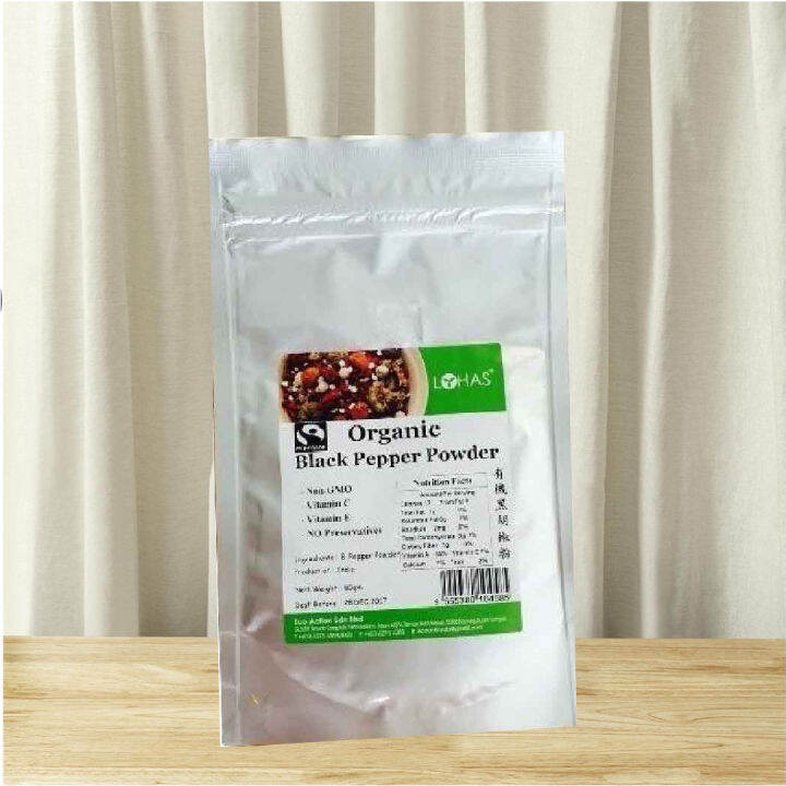 Lohas Organic White Pepper Powder 有机白胡椒粉 50G Lazada