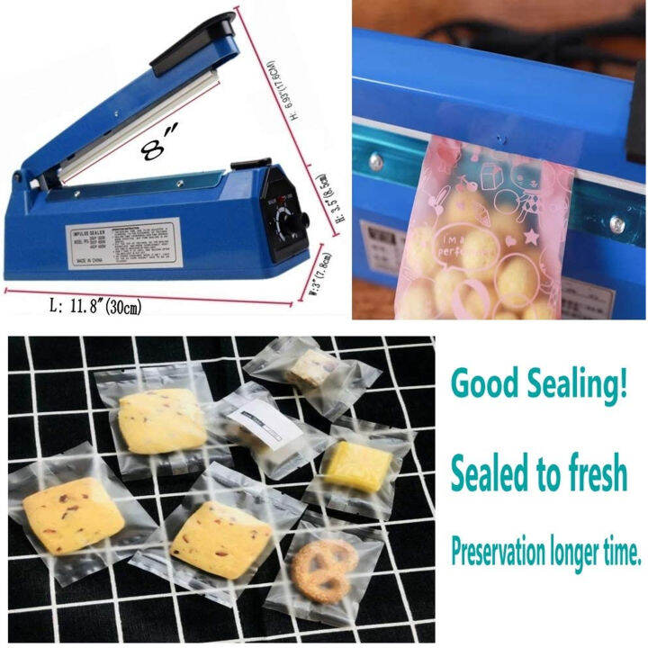 Impulse Heat Sealer Manual Bags Sealer Heat Sealing Machine Inch