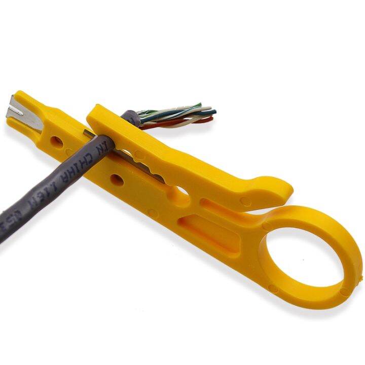 Mini Portable Wire Stripper Knife Crimper Pliers Crimping Tool Cable