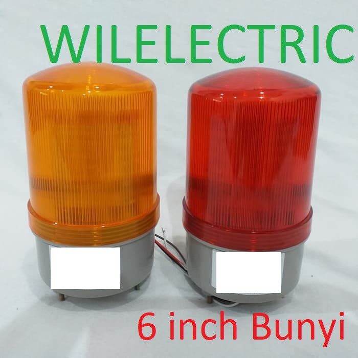 Lampu Rotary Warning Light LED 6 Inch Multi Voltage Bunyi Buzzer