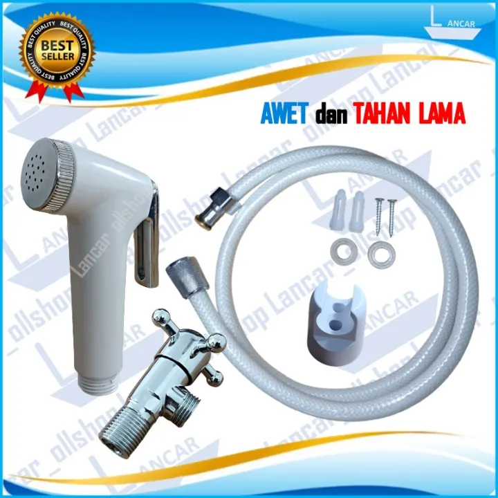 Jet Shower Closet Kloset Stop Kran Keran Toilet Cebok Semprotan Wc