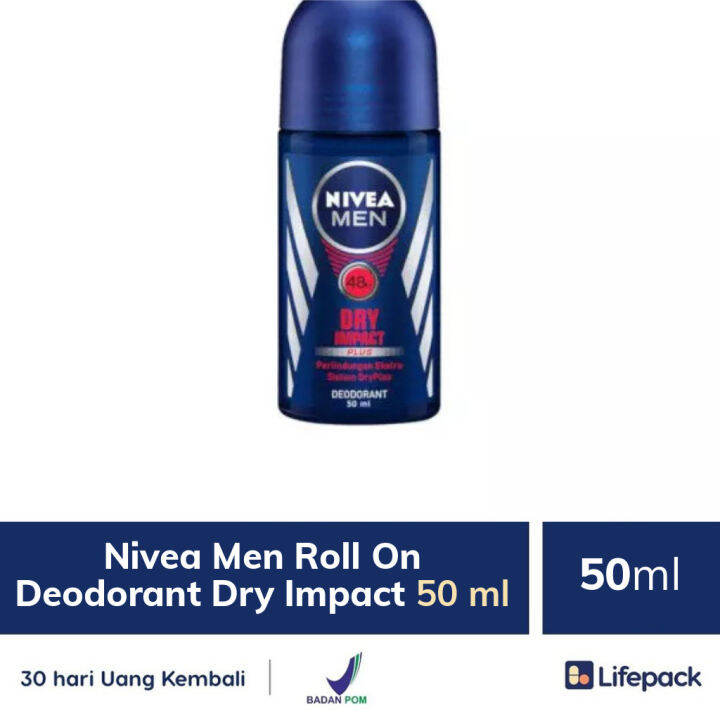 Nivea Men Dry Impact Deodorant Roll On Ml Lazada Indonesia