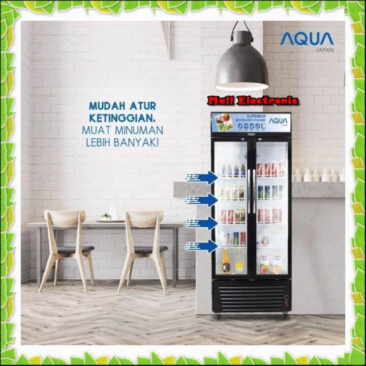 Showcase Aqua Japan Aqb Display Cooler Pendingin Minuman Lazada