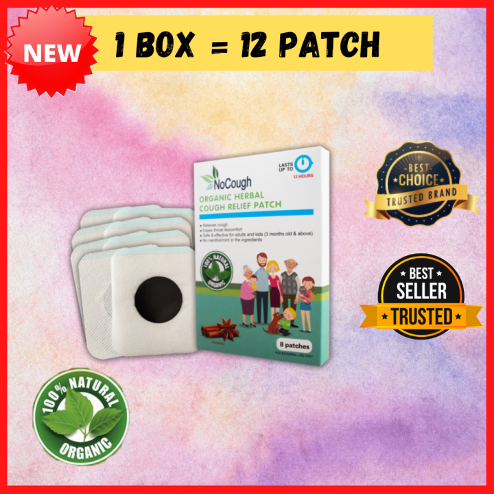 Box Patch New Nocough Relief Patch No Cough Organic Herbal Patch