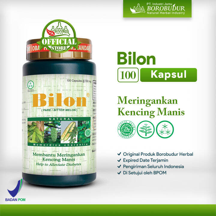 Borobudur Herbal Bilon Kapsul Menurunkan Kadar Gula Dalam Darah