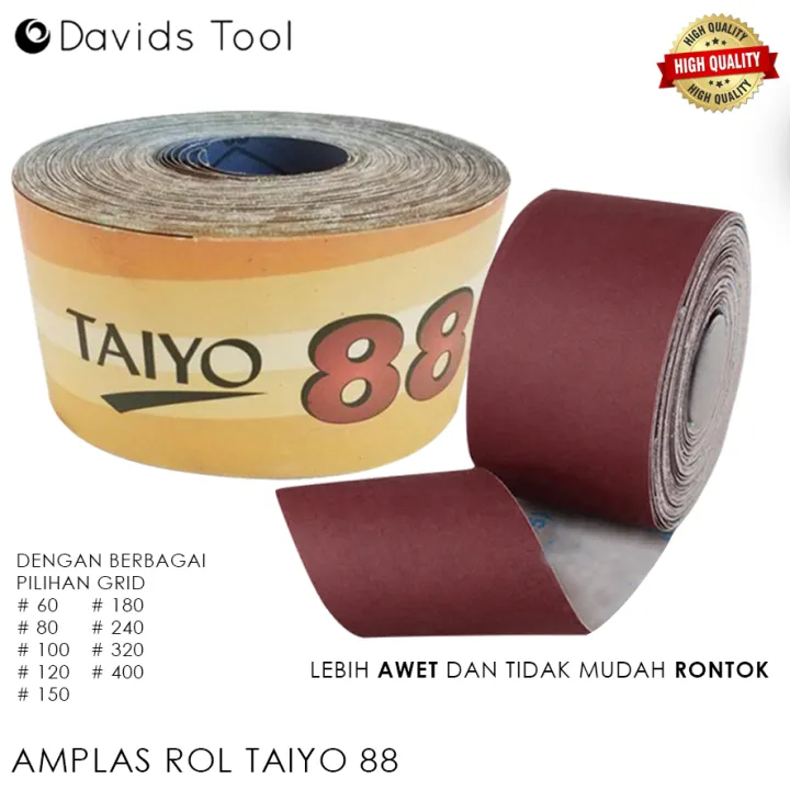 Amplas Meteran Roll Kayu Tembok Kertas Gosok Ampelas Taiyo Lazada