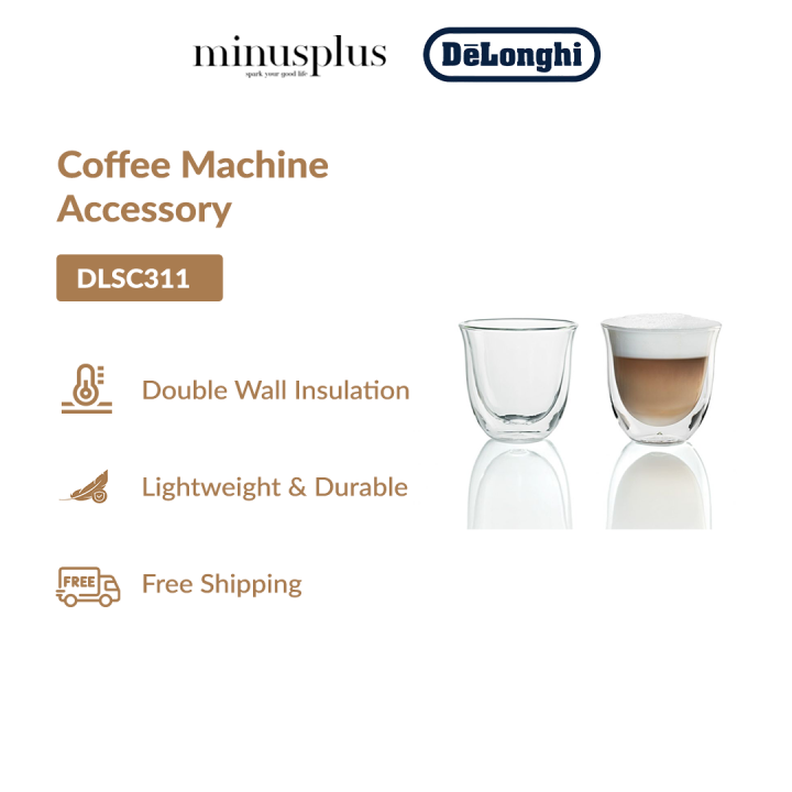 Delonghi Double Wall Glass Cappuccino Ml Dlsc Lazada