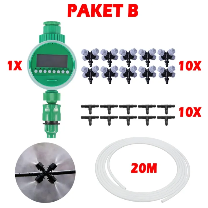 Penyiram Tanaman Otomatis Kran Air Alat Siram Sprayer Taman Kebun
