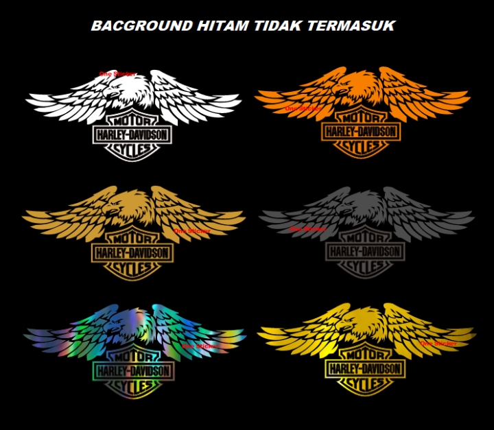 READY Cutting Stiker Harley Davidson Sticker Kaca Body Mobil Lazada