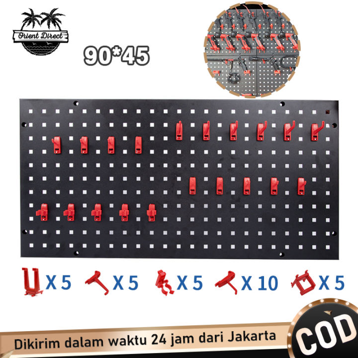 Rak Bengkel Perkakas 90x45cm Perlengkapan Rak Wall Perforated Rack Tool