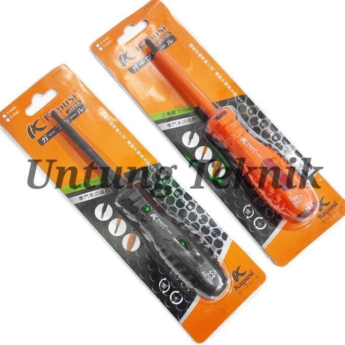 Kapusi Obeng Test Pen Mini Heavy Duty Insulator Karet Original Lazada