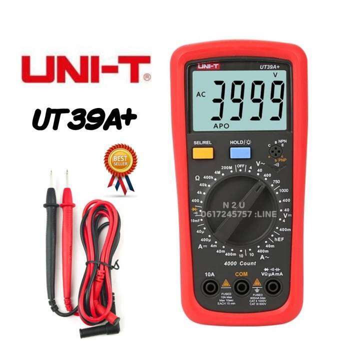 UNI T UT39A UT39C Digital Multimeter AC DC Voltage มเตอรวดไฟ