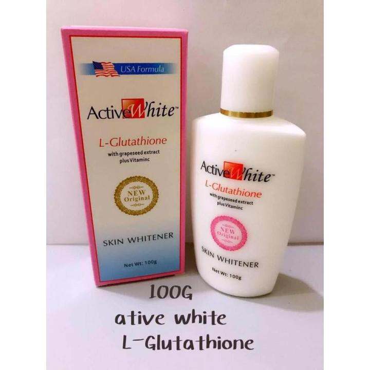 Active White L Glutathione Skin Whitener Lotion Lazada Ph