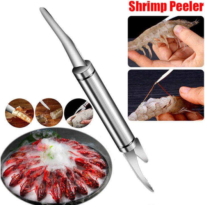 Jb Ready Stock Multi Function Shrimp Line Shear Stainless Steel