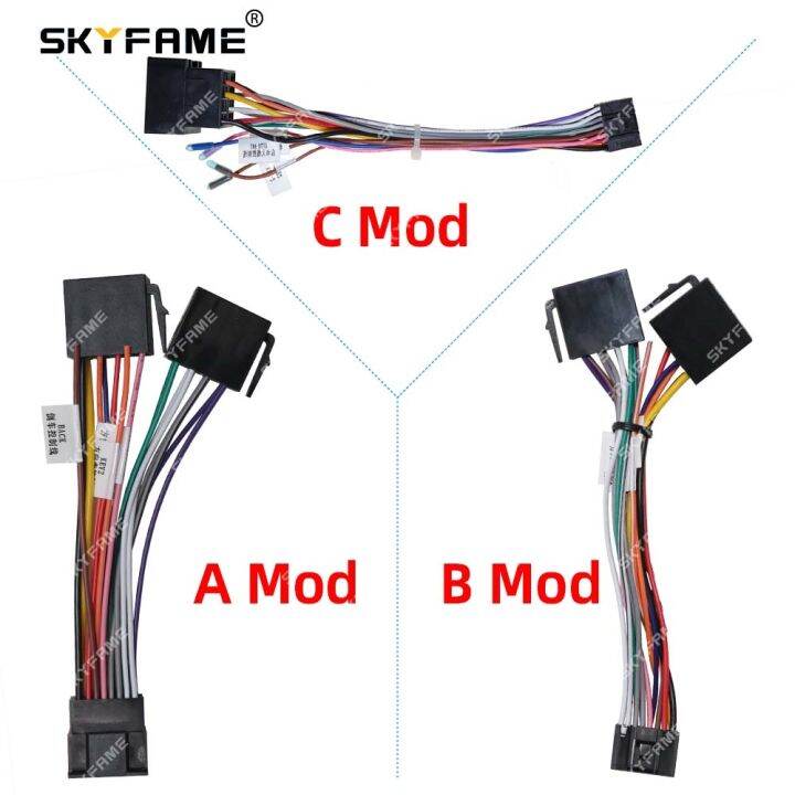 Skyfame Car Pin To Iso Wiring Harness Adapter For Iso Android Radio