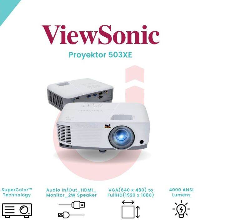 Projector Viewsonic Pa Xe Proyektor Xga Ansi Lumens Lazada