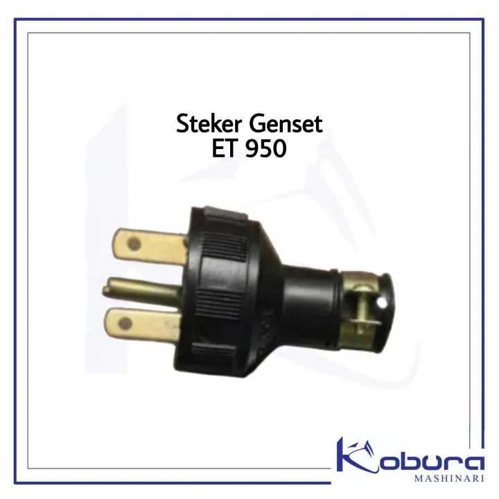 Steker Colokan Genset Et 950 2 Tak Kaki 3 Lazada Indonesia