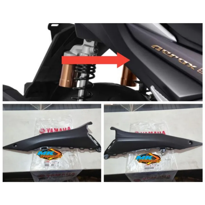 Mole Side Cover Sambungan Body Atas Footstep Belakang Aerox New