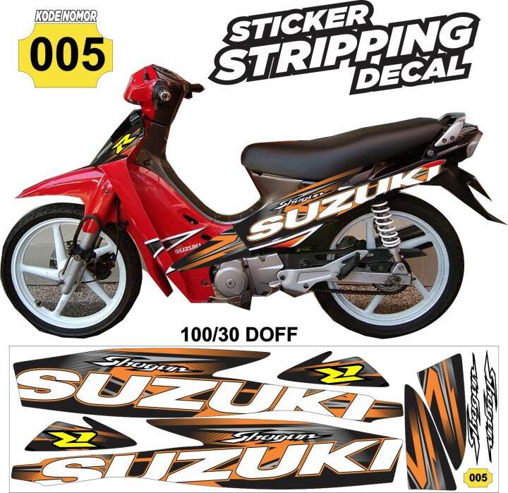 Sticker Decal Striping Suzuki Shogun 110 R Variasi Suzuki Shogun Semua