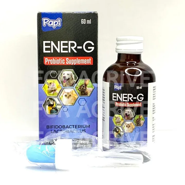 FCR AGRIVET Papi Ener G Probiotic EnerG 60ml Ener G Vitamins For