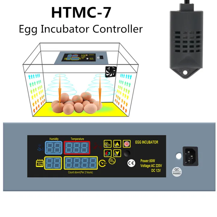 Htmc Egg Incubator Full Automatic Egg Hatcher Temperature Humidity