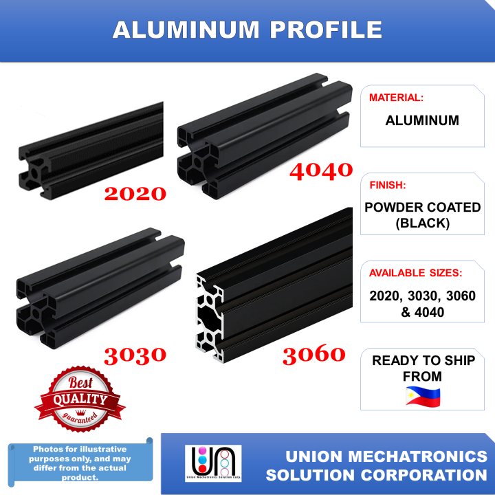 Aluminum Profile Extrusions T Slot Powder Coated Sizes 2020 3030