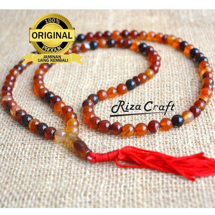 Tasbih Batu Akik Yaman Madu Sulaiman Originl Natural Butir Lazada