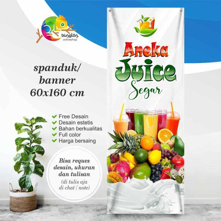 Spanduk Banner Minuman Aneka Juice Jus Segar Lazada Indonesia