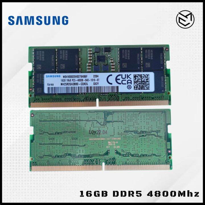 Samsung 16GB 32GB DDR5 4800MHz 5600MHz For Basic And Gaming Laptops