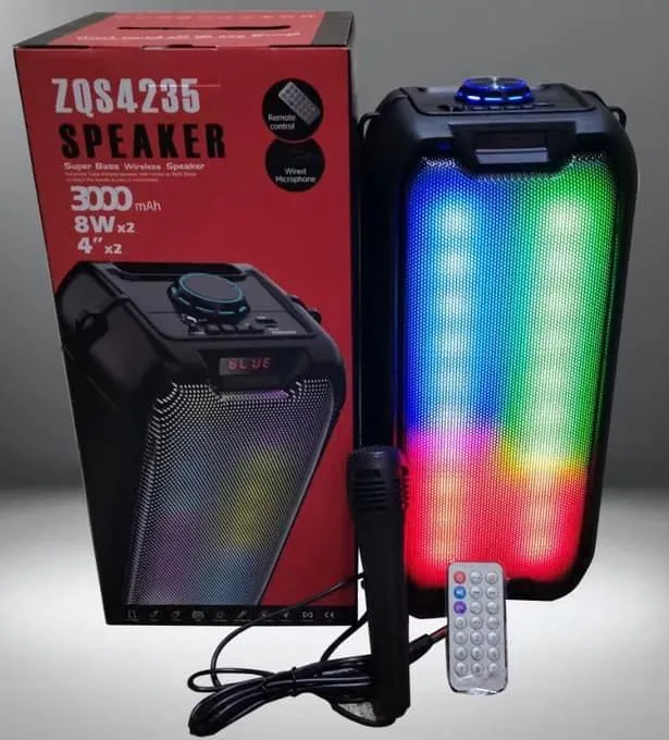 Zqs Mah X Inches Portable Wireless Karaoke Bluetooth Speaker