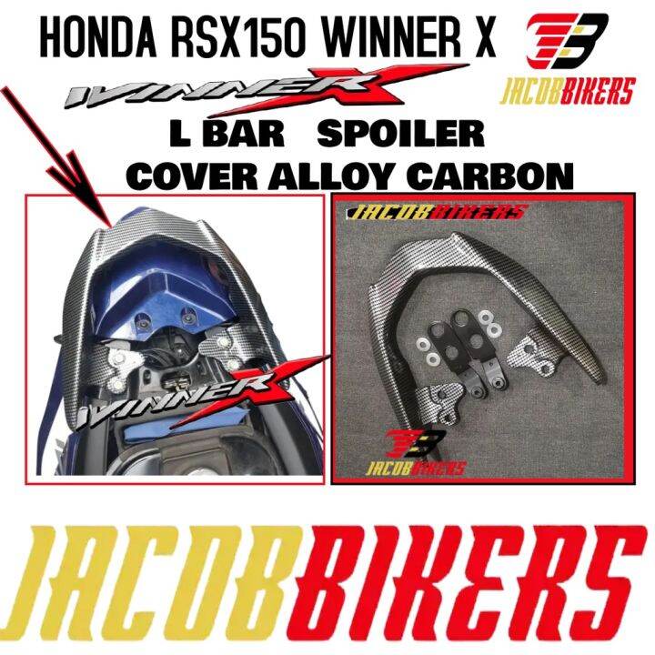 Honda Rsx Winner X L Bar Spoiler Cover Alloy Rear Handle Black