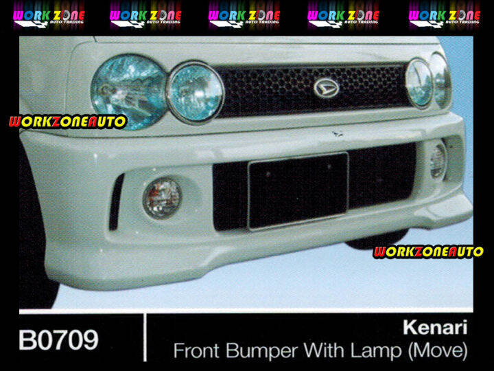 B0709 Perodua Kenari Fiber Front Bumper Move Aerodown With Lamp Body