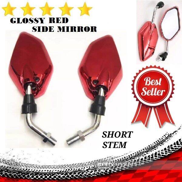 YAMAHA Sniper 150 Side Mirror Short Stem Motorcycle GLOSSY RED