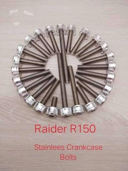 Markyzone Mc Parts Stainless Crankcase Bolts Set For Suzuki Raider R150