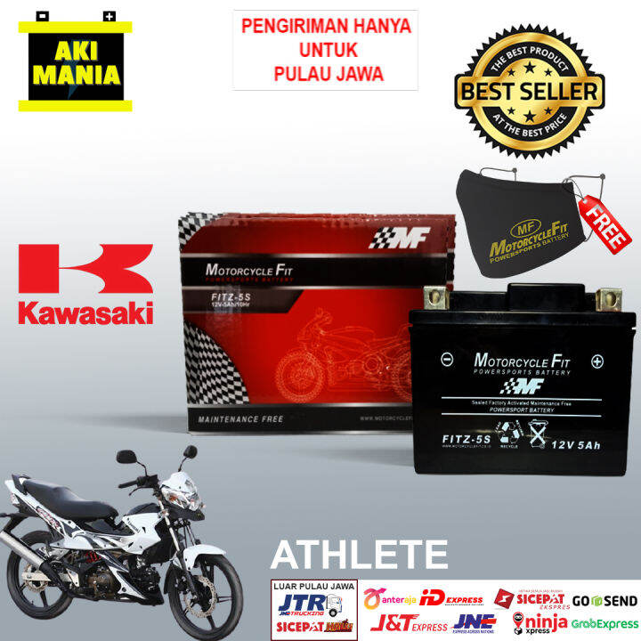 Aki Motor Kawasaki Athlete GTZ5S Aki Kering Motorcycle Fit FITZ5S