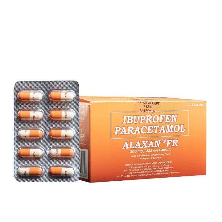 Alaxan FR 200 Mg 325 Mg 100 Capsules Lazada PH