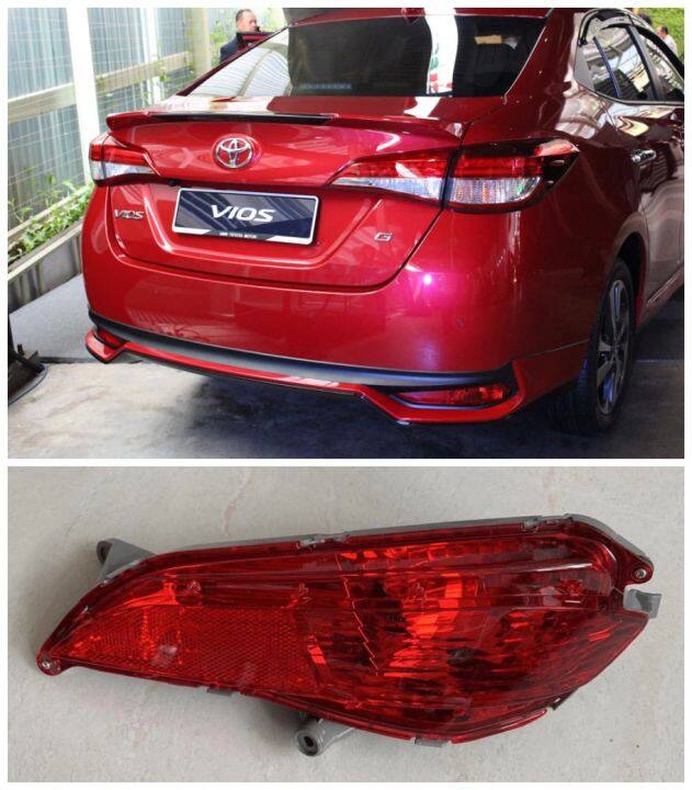 Rear Fog Lamp Fog Light Rear Bumper Lamp Reflector For Toyota Vios Gen4