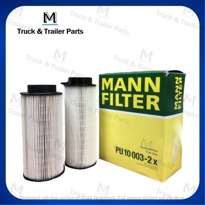 MANN PU10003 2X SCANIA G SERIES FUEL FILTER LORRY LORI TRUCK TRAILER