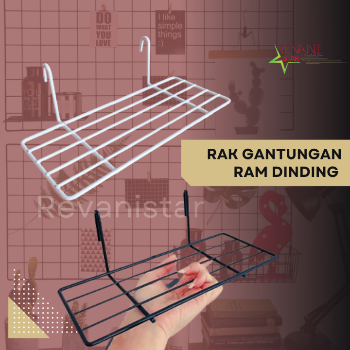 Rak Gantungan Wire Grid Wall Untuk Kawat Ram Minimalis Rak Tatakan