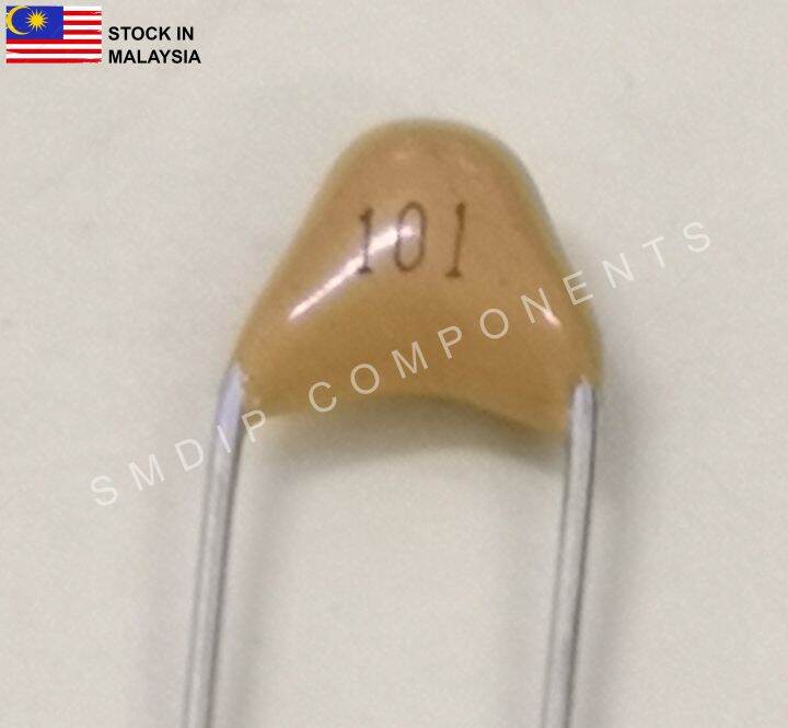 10 PCS 100pF 50V 125C 10 Radial Leaded Ceramic Capacitor 5mm