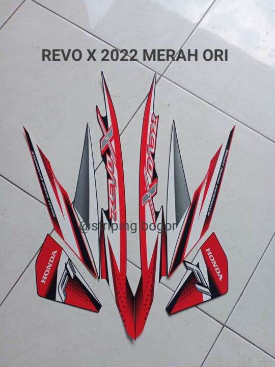 Stiker Striping Motor Honda Revo X 2022 Merah Lazada Indonesia