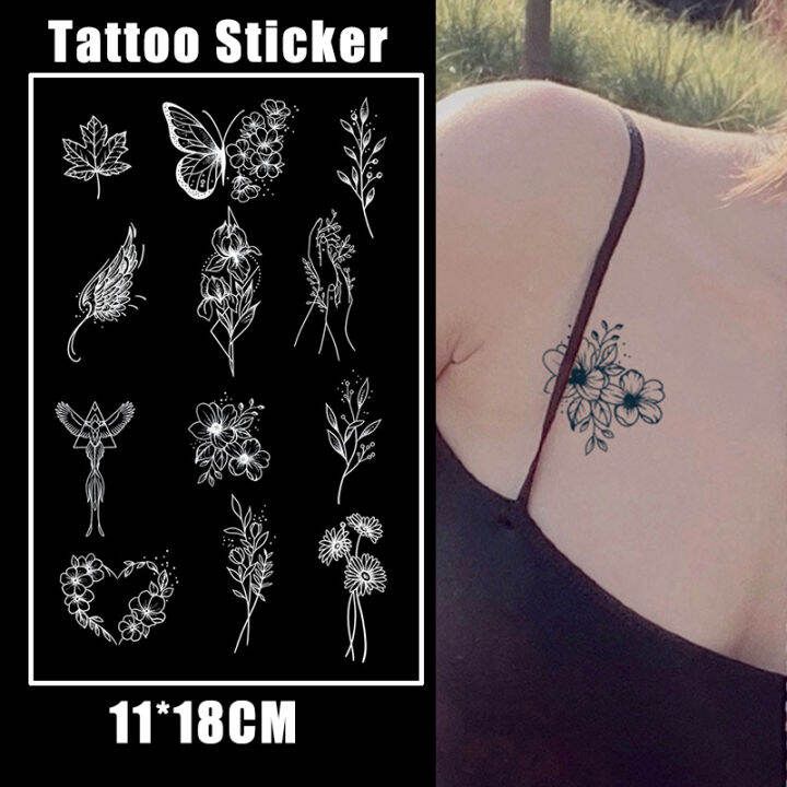 Minimalist Tattoo Sticker Waterproof Long Lasting Butterfly Fake Tattoo