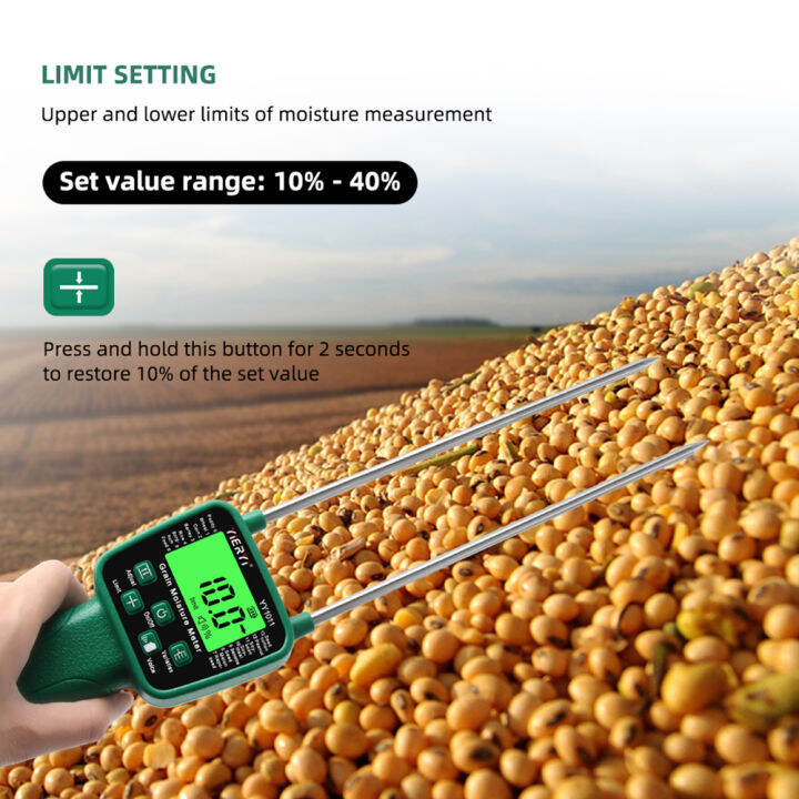 Aideepen Grain Moisture Meter Integrated Grains Moisture Tester For