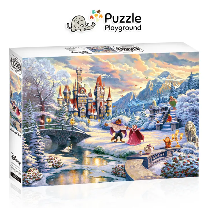 Toy Puzzle 1000 Pcs Jigsaw Puzzle Beauty And The Beast Winter