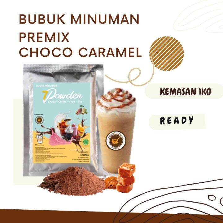 Bubuk Minuman Coklat Caramel Mix 1kg Serbuk Powder Minuman Choco