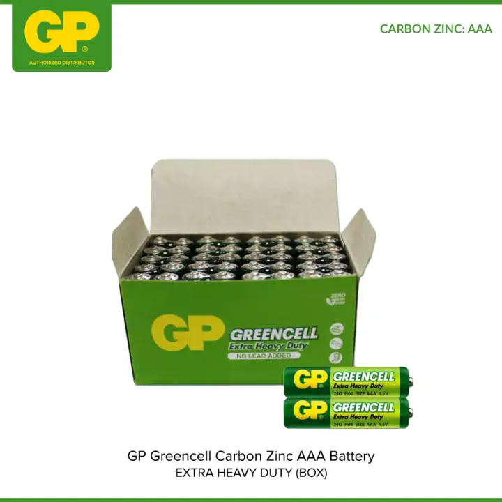 GP Greencell Carbon Zinc AAA Batteries 40pcs Box Lazada PH