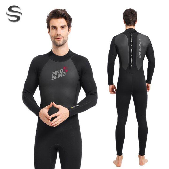 Slinx wetsuit fullbody men thermal flex neoprene 2 3mm ชดเวทสทดำนำ