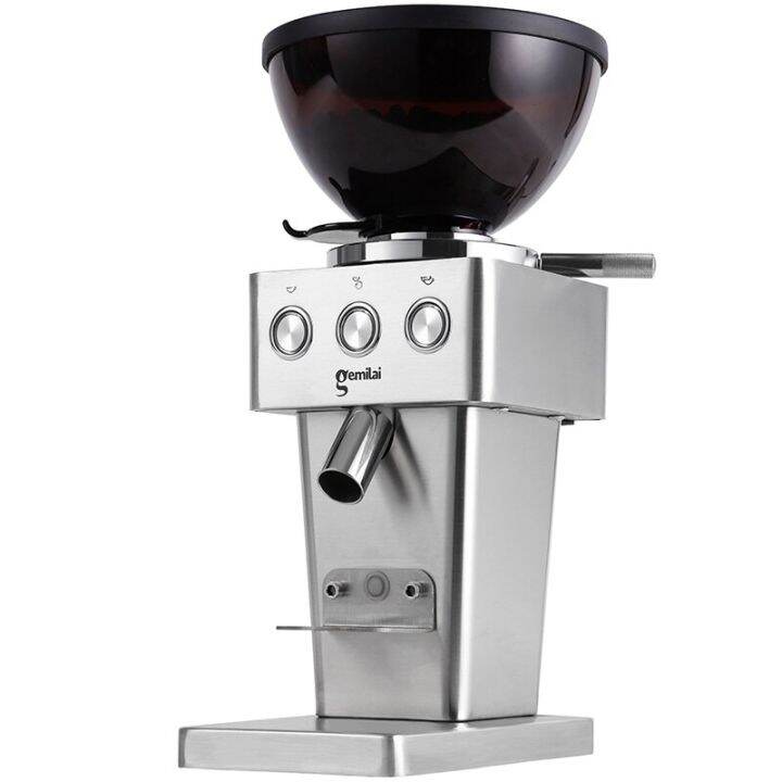 Gemilai CRM9015A Fully Automatic Stainless Steel Coffee Grinder Flat