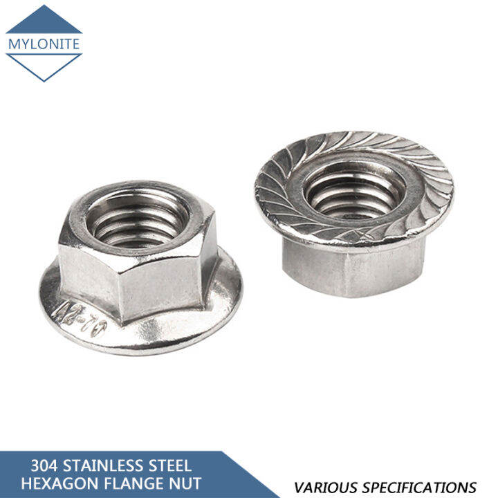 Ready Stock Stainless Steel Hex Flange Insert Lock Nut M M M M